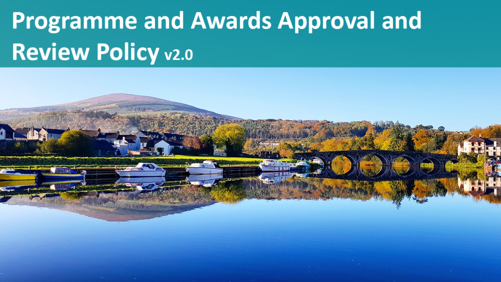 Programme and Awards Approval and Review Policy