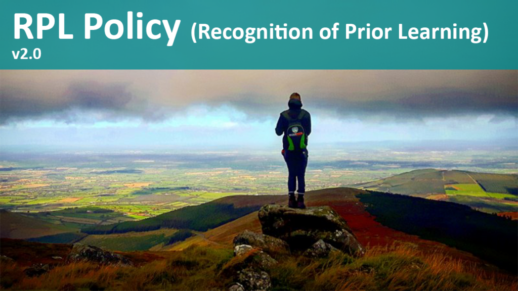 Recognition of Prior Learning Policy - RPL